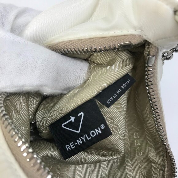 PRADA White Triangle Shoulder Bag - Picture 13 of 16